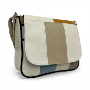 Geantă damă Lucia R45-C64 – crossbody din piele naturală multicoloră