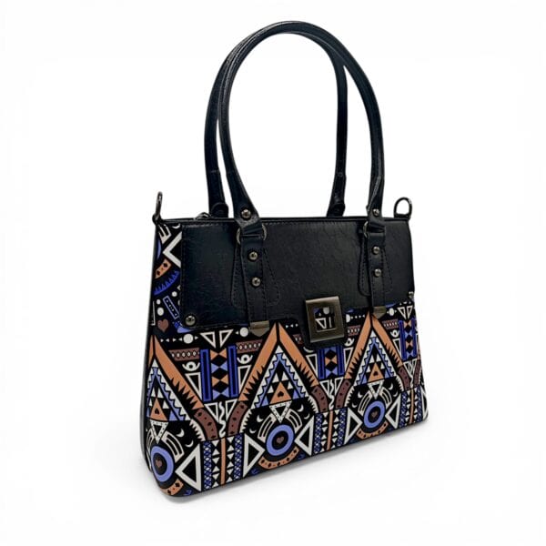 Geantă damă SQueMora Luxury – SQM Arteza Black Pattern