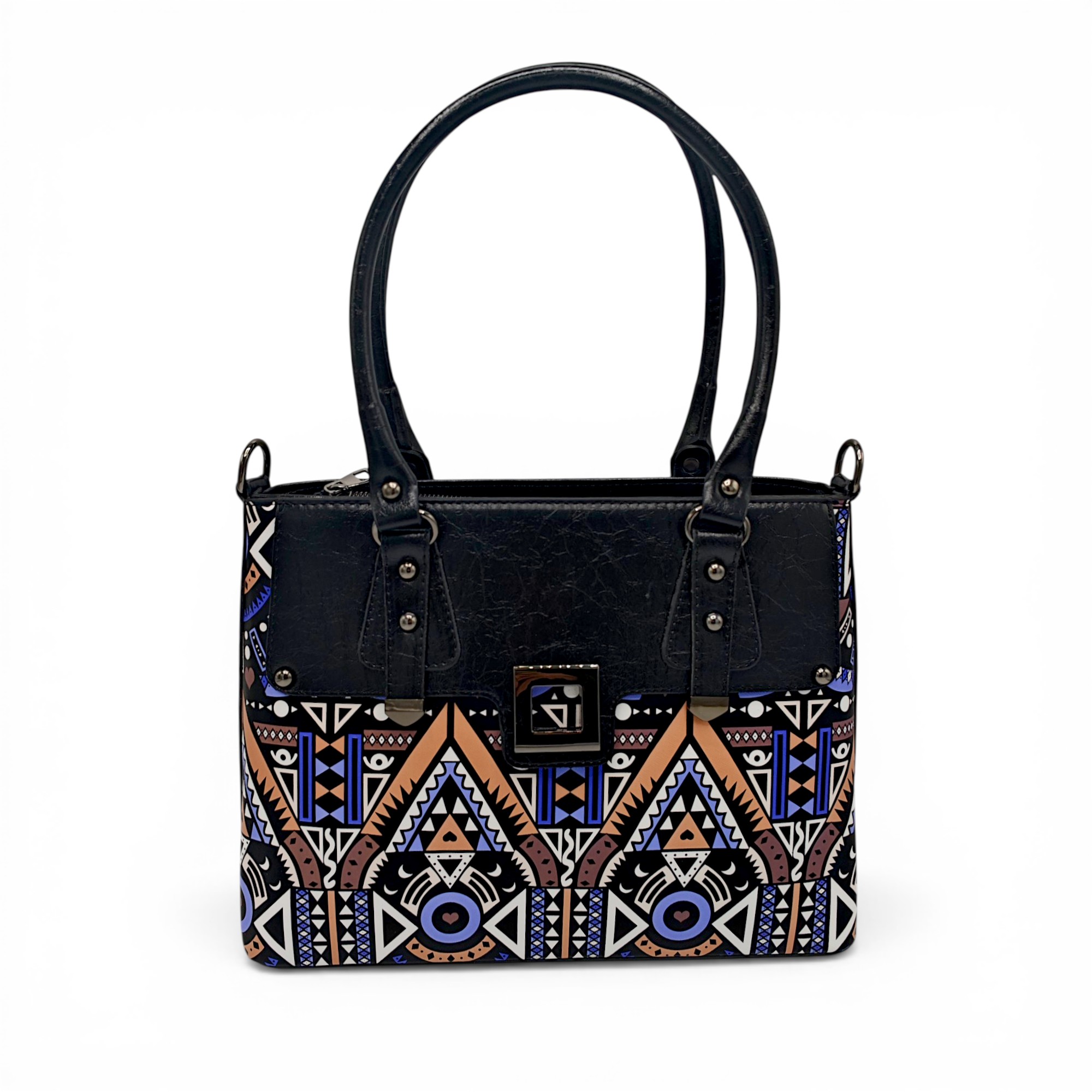 Geantă damă SQueMora Luxury – SQM Arteza Black Pattern