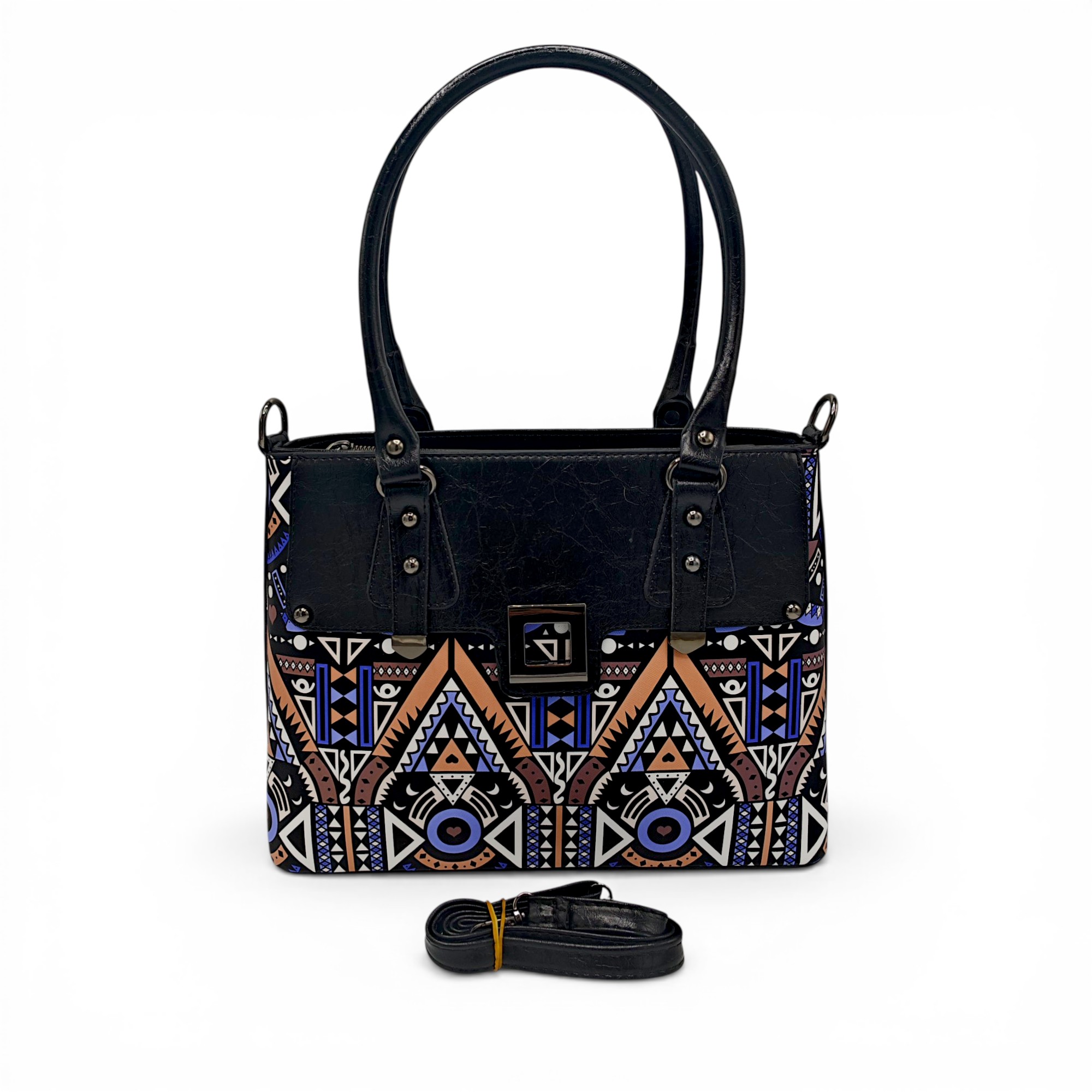 Geantă damă SQueMora Luxury – SQM Arteza Black Pattern