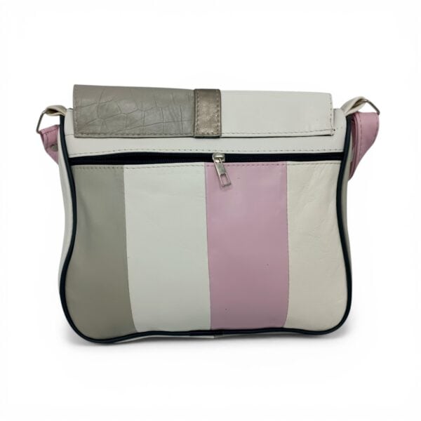 Geantă damă unicat din piele naturală multicoloră Lucia R45-464.