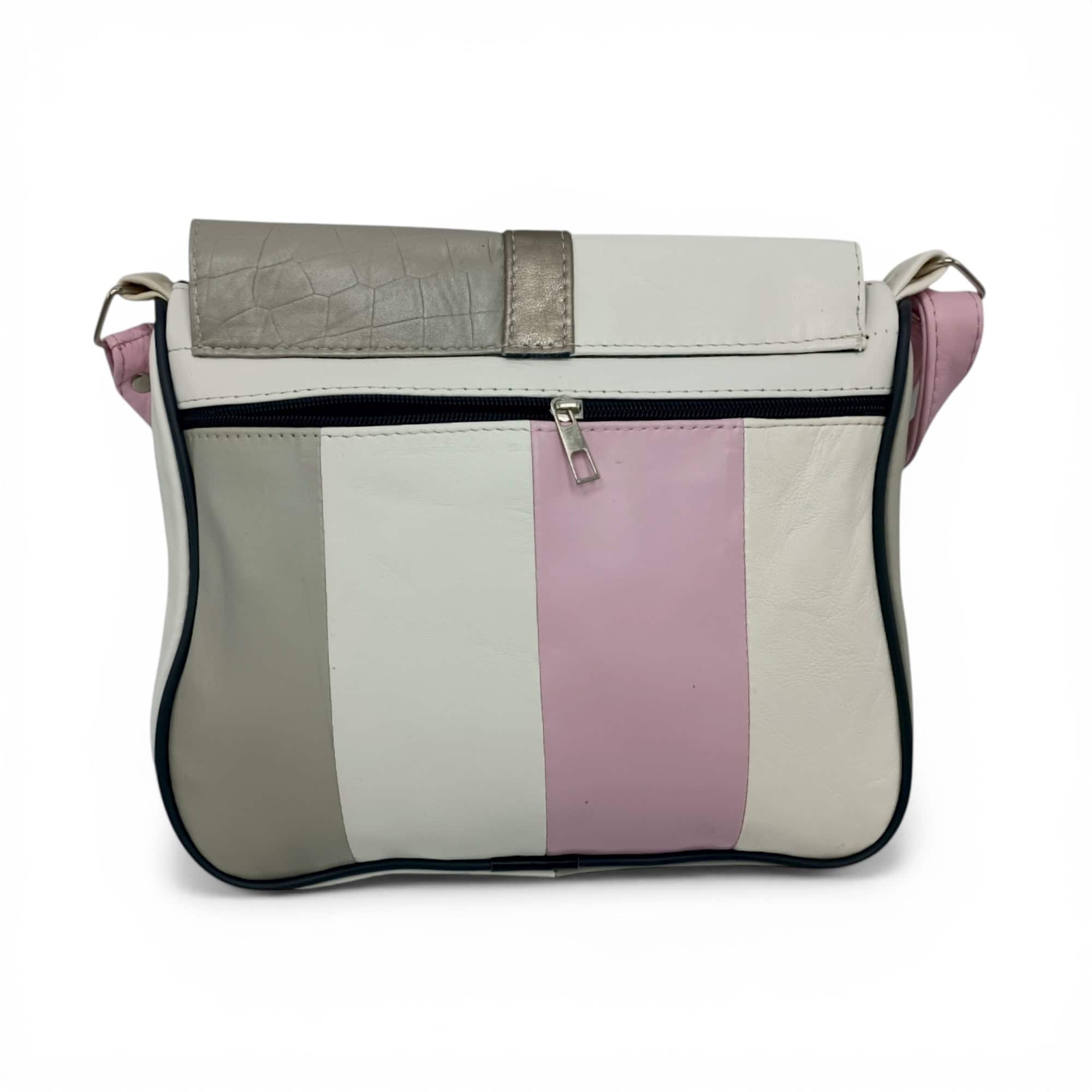 Geantă damă unicat din piele naturală multicoloră Lucia R45-464.