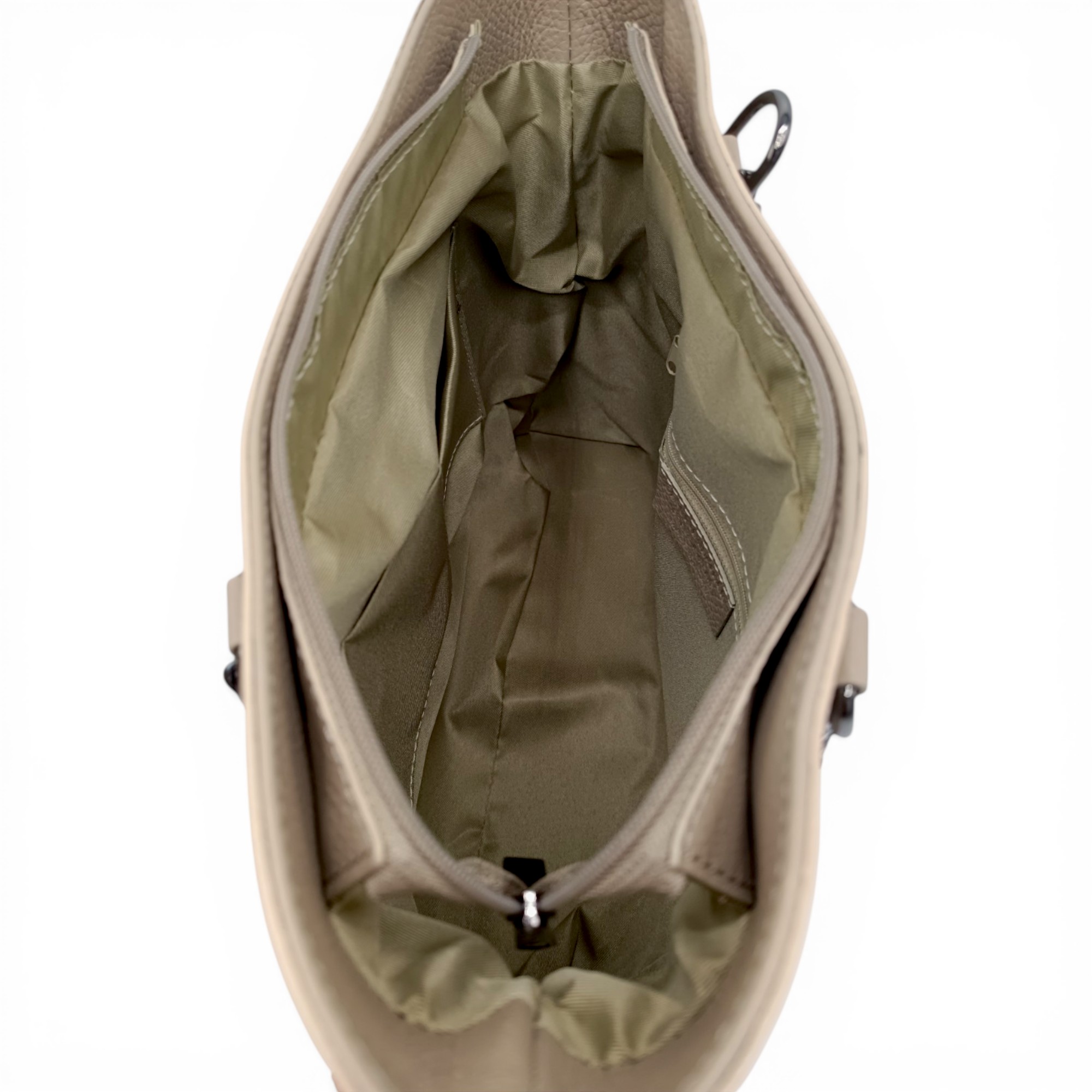 Geantă damă din piele naturală Belle Monique GO92 – eleganță modernă în nuanță bej