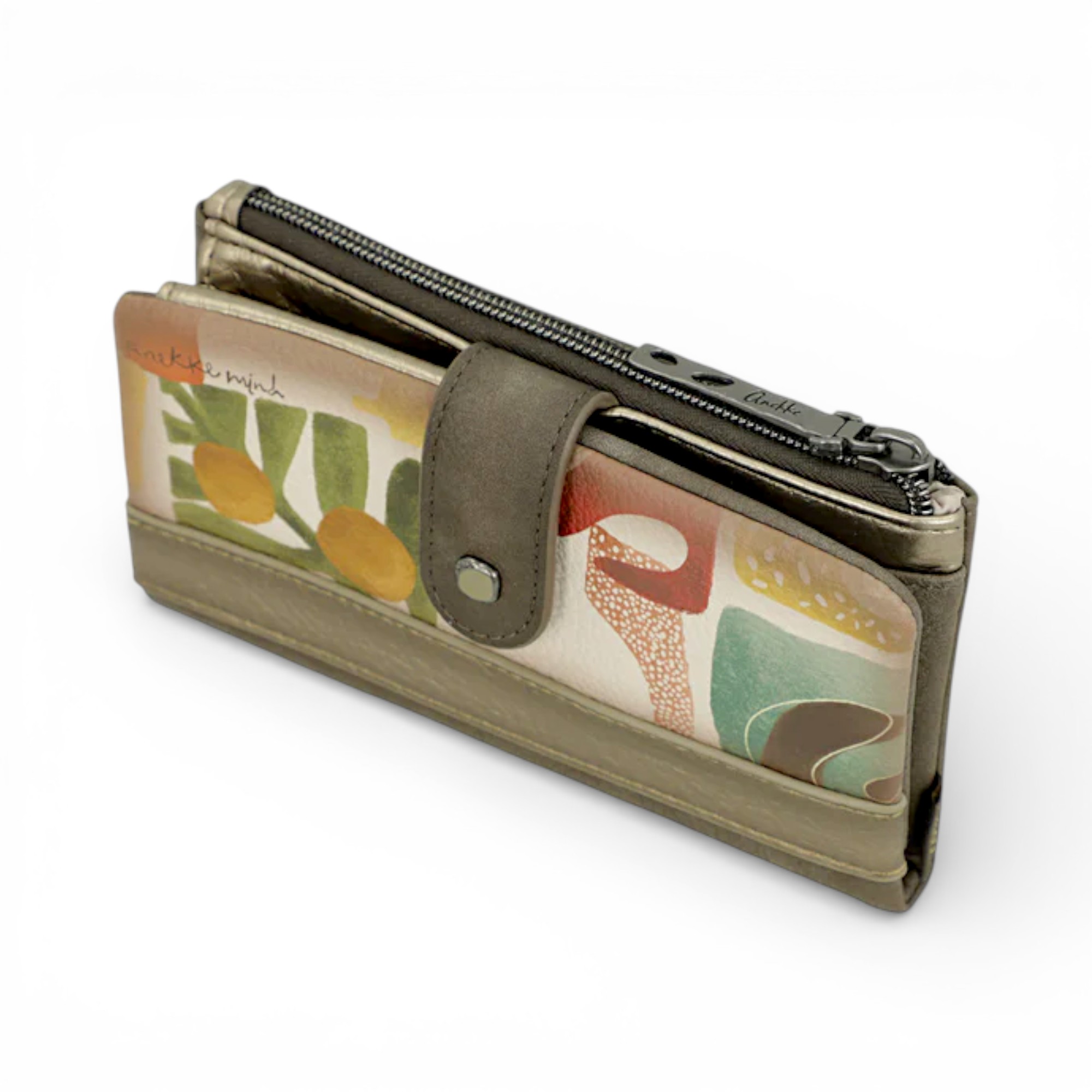 Portofel damă Anekke Amphora 42719-907 – portofel mare RFID cu fermoar și design artistic