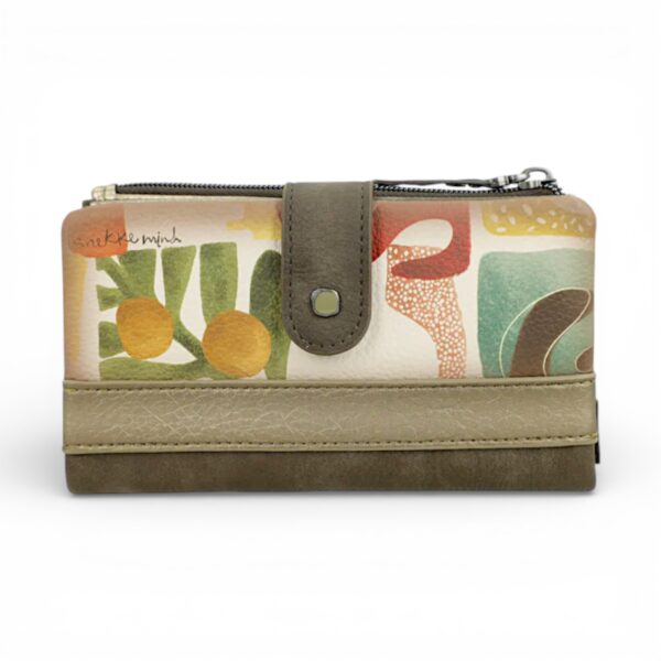 Portofel damă Anekke Amphora 42719-907 – portofel mare RFID cu fermoar și design artistic