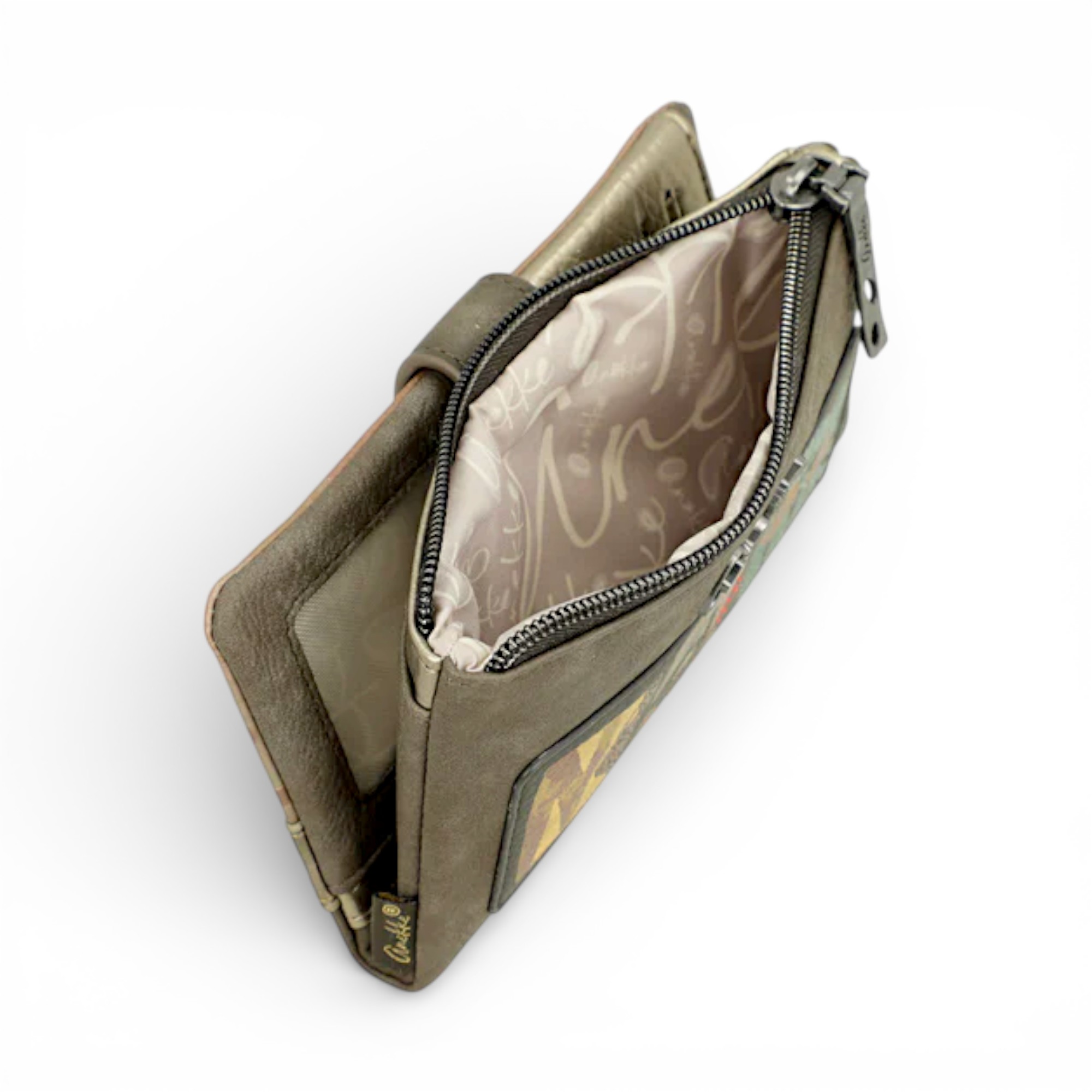 Portofel damă Anekke Amphora 42719-907 – portofel mare RFID cu fermoar și design artistic