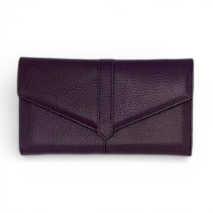 Portofel damă Belle Monique Elegance Q3773 Mov Închis – Piele naturală, închidere magnetică, 19x10x2 cm