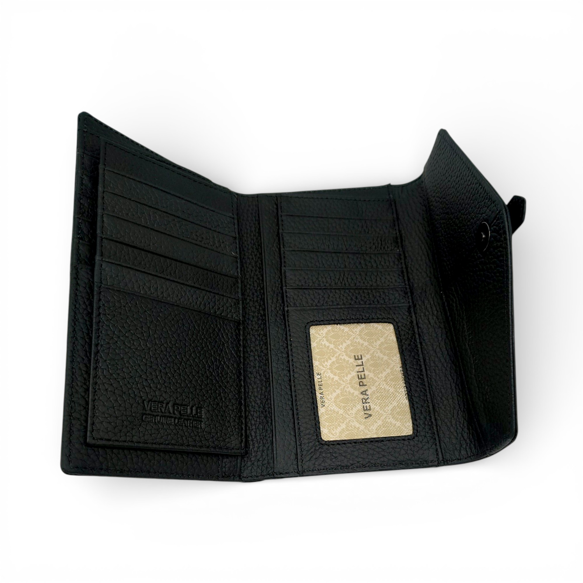 Portofel damă Belle Monique Elegance Q3773 Negru – Piele naturală, închidere magnetică, 19x10x2 cm (4) Portofel damă Belle Monique Elegance Q3773 Negru – Piele naturală, închidere magnetică, 19x10x2 cm