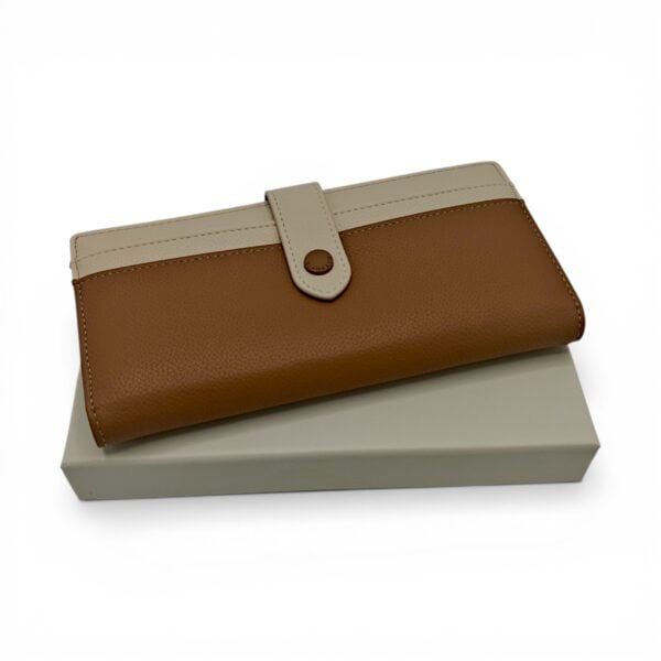 Portofel damă Diana&Co DSF997-3 maro caramel (biscuit) – design elegant și compartimentare practică