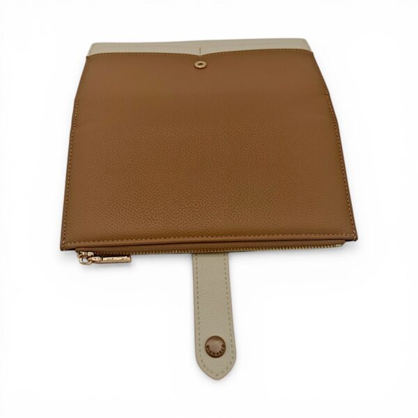 Portofel damă Diana&Co DSF997-3 maro caramel (biscuit) – design elegant și compartimentare practică