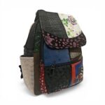 Rucsac Damă Piele Naturală Multicolor Eveline Élégance-Couture R105-51 – Design Unicat Patchwork Premium