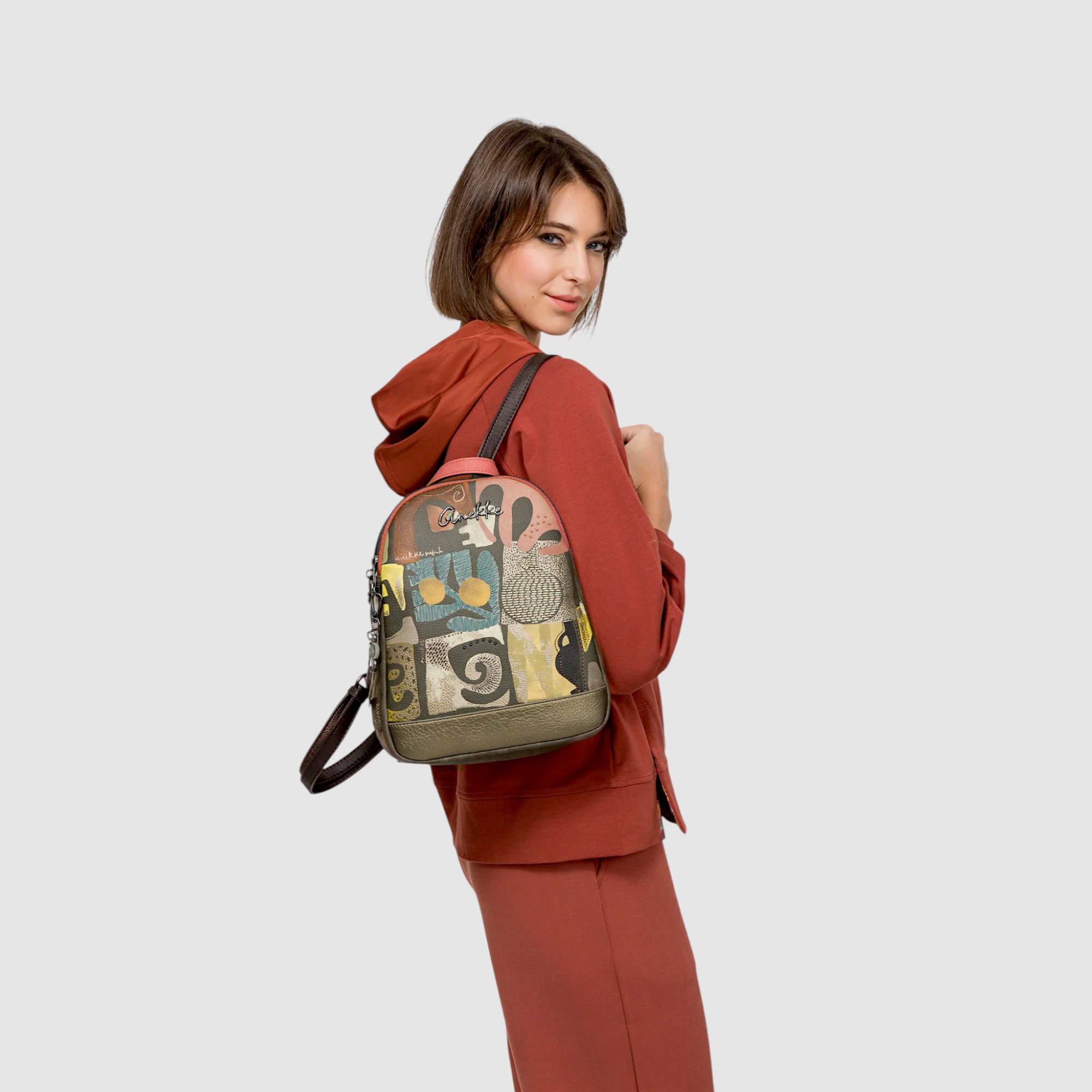 Rucsac damă Anekke Amphora 42715-044 – design artistic și protecție anti-furt