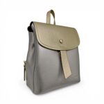 Rucsac damă Herrisson Firenze 6048S Silvery – eleganță modernă în tonuri argintiu & auriu