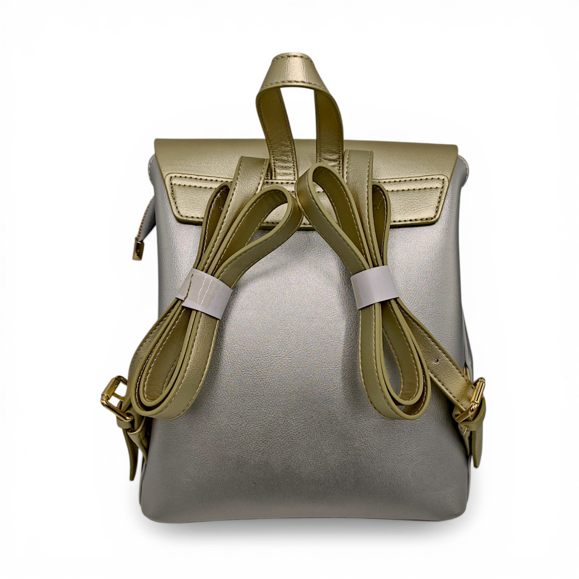 Rucsac damă Herrisson Firenze 6049S Silvery – eleganță modernă în tonuri argintiu & auriu