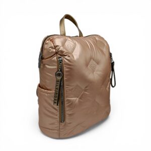 Rucsac damă Silvia Rosa SR7079-Champagne, design puffer modern și confort urban pentru stil și funcț.