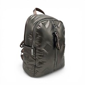 Rucsac damă modern Silvia Rosa SR7082-Silver, design puffer și confort urban, perfect pentru stilul.