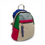 Rucsac damă Silvia Rosa SR6095 Bej – piele ecologică premium, design colorblock multicolor