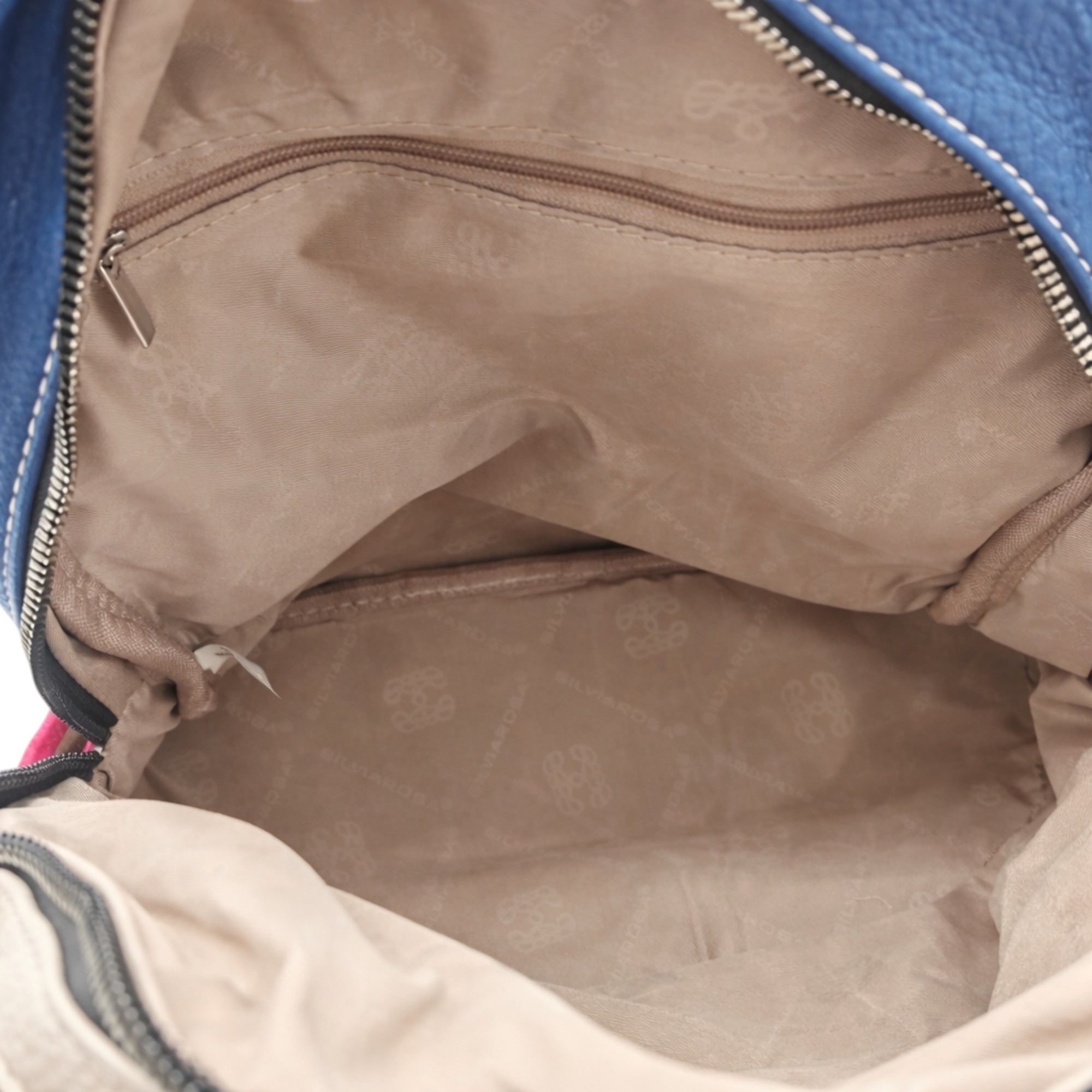 Rucsac damă Silvia Rosa SR6095 Bej – piele ecologică premium, design colorblock multicolor