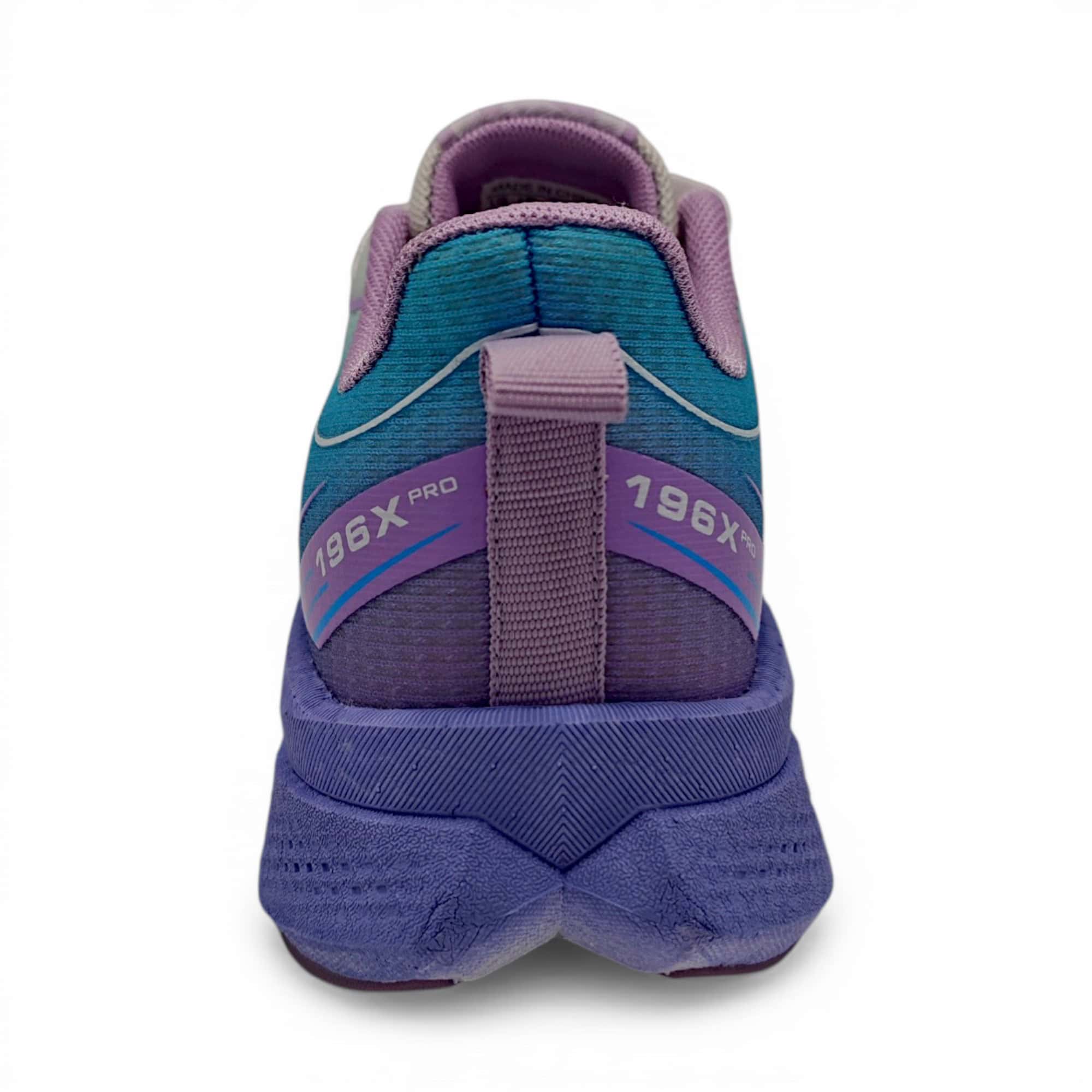 Pantofi sport damă NovaStep 196X Pro, confort ridicat și talpă amortizantă, alb-turcoaz-mov.