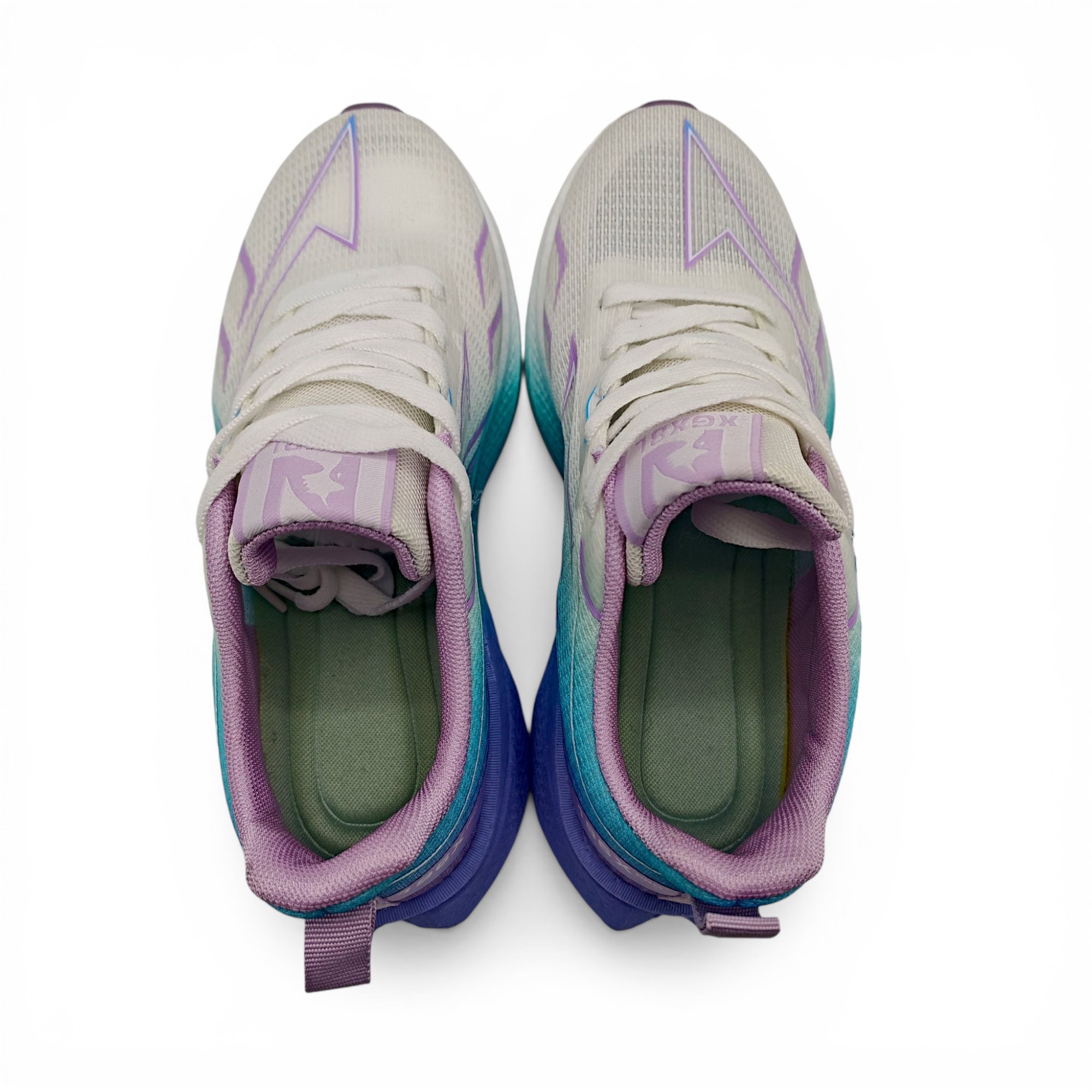 Pantofi sport damă NovaStep 196X Pro, confort și amortizare, alb-turcoaz-mov.