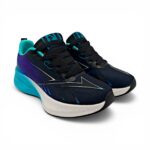 Pantofi sport damă NovaStep 196X Pro, confort și amortizare, negru-albastru.