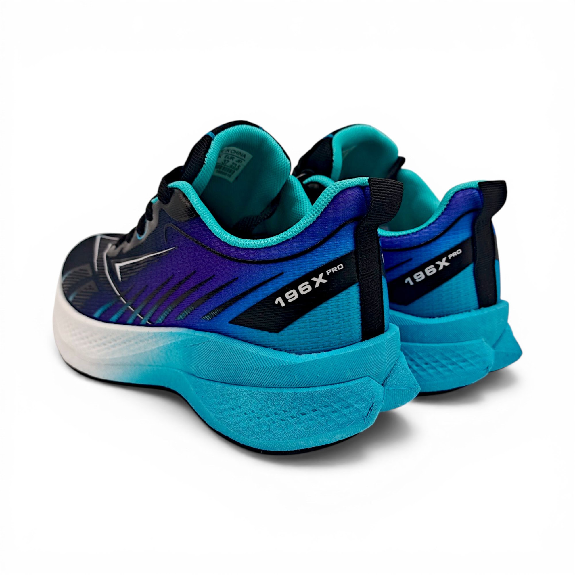 Pantofi sport damă NovaStep 196X Pro, confort și amortizare, negru-albastru.