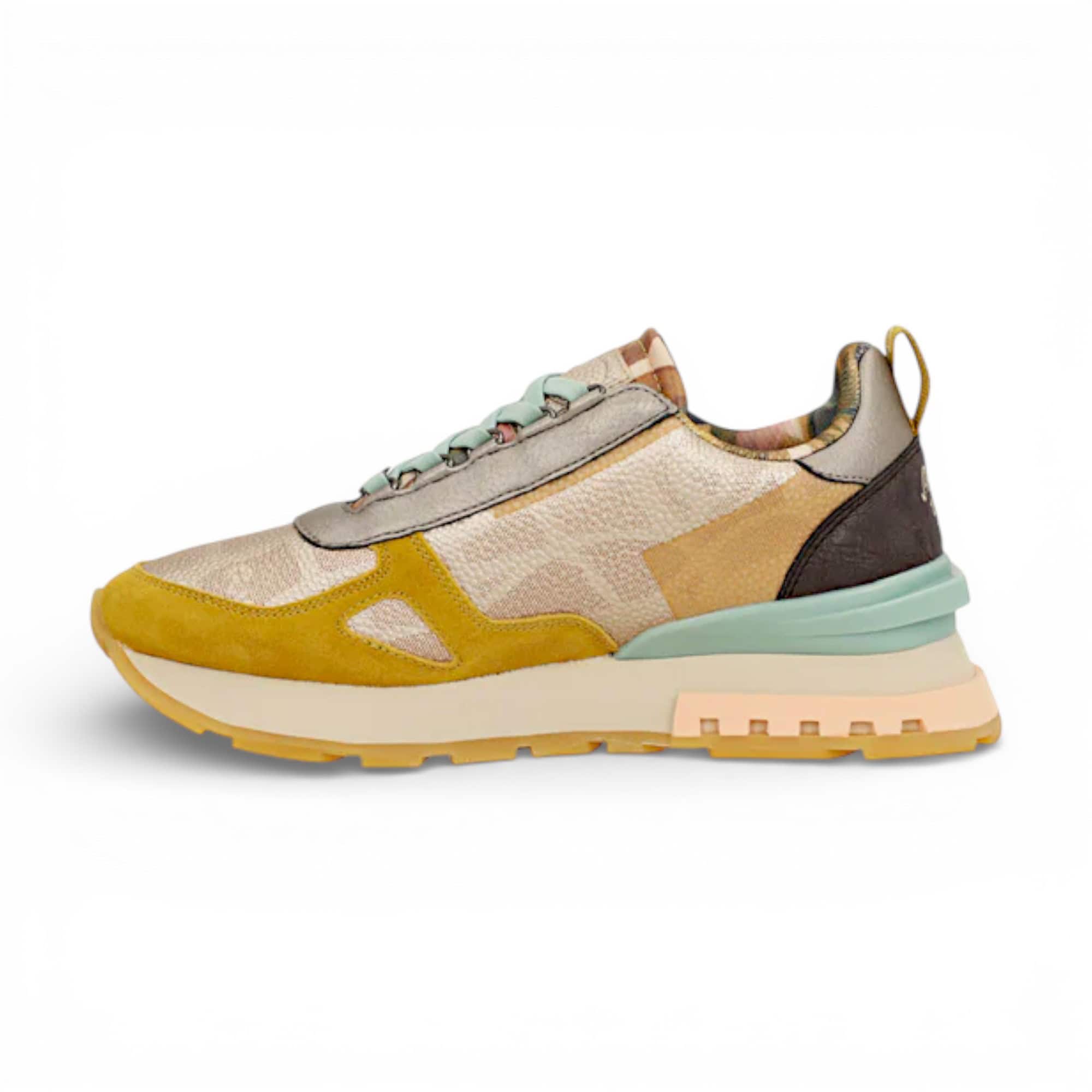 Sneakers damă Anekke Bloom galben și auriu – imaginea 7