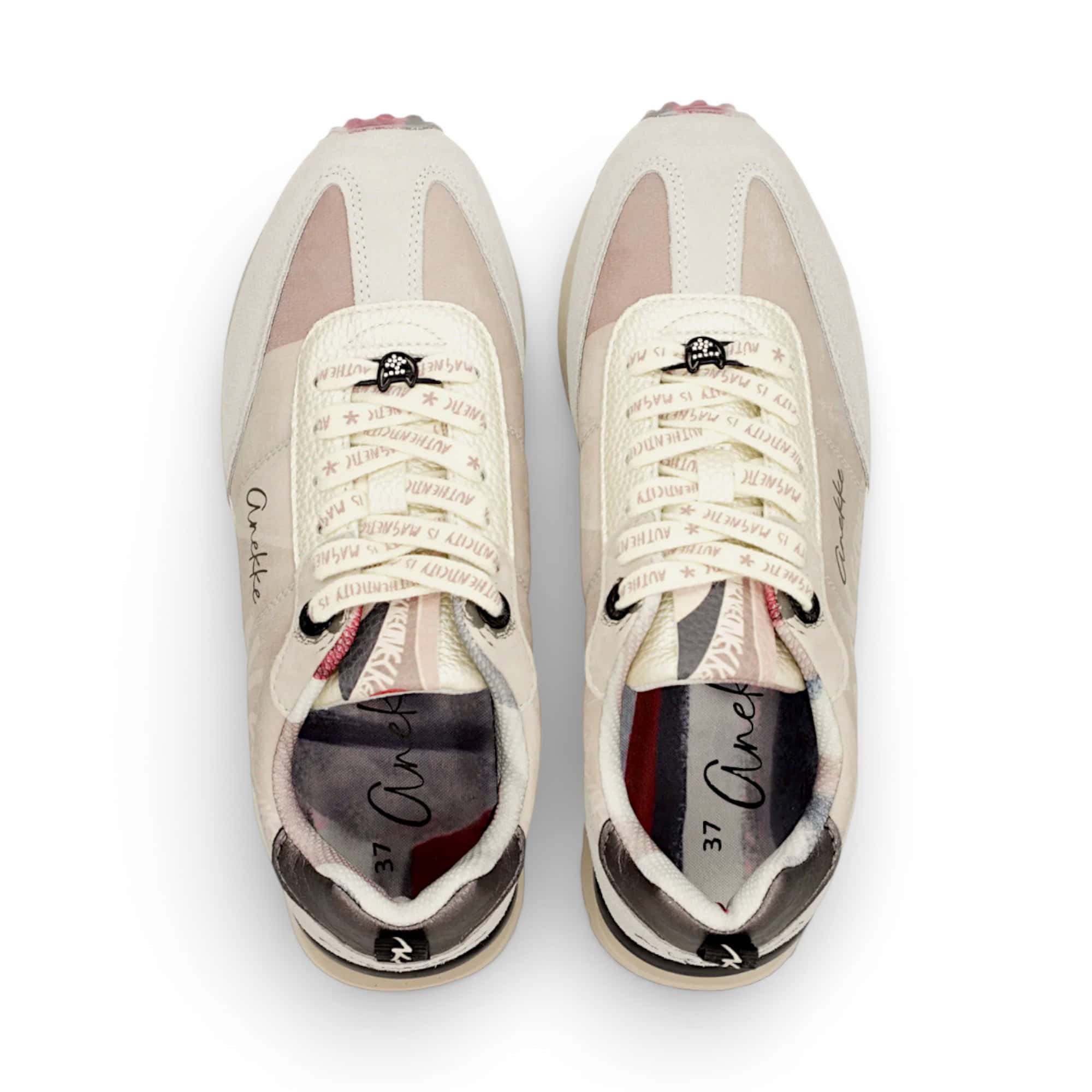 Sneakers damă Anekke albi – imaginea 4