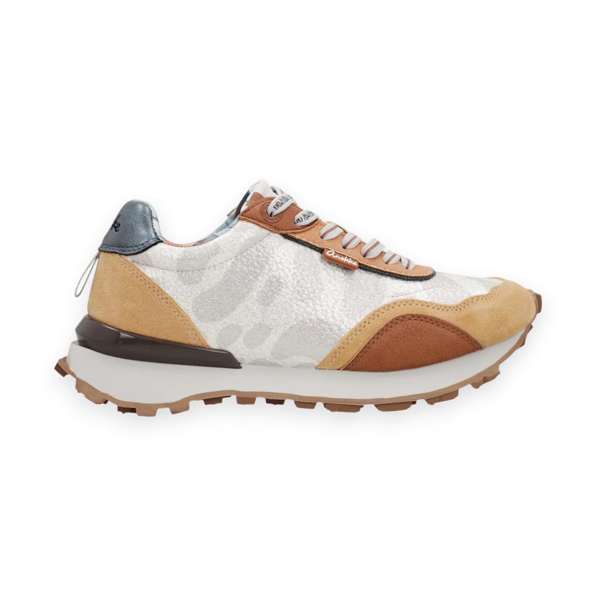 Sneakers damă Anekke – Beige & Orange, confort și personalitate în fiecare pas