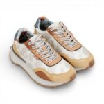 Sneakers damă Anekke – Beige & Orange, confort și personalitate în fiecare pas
