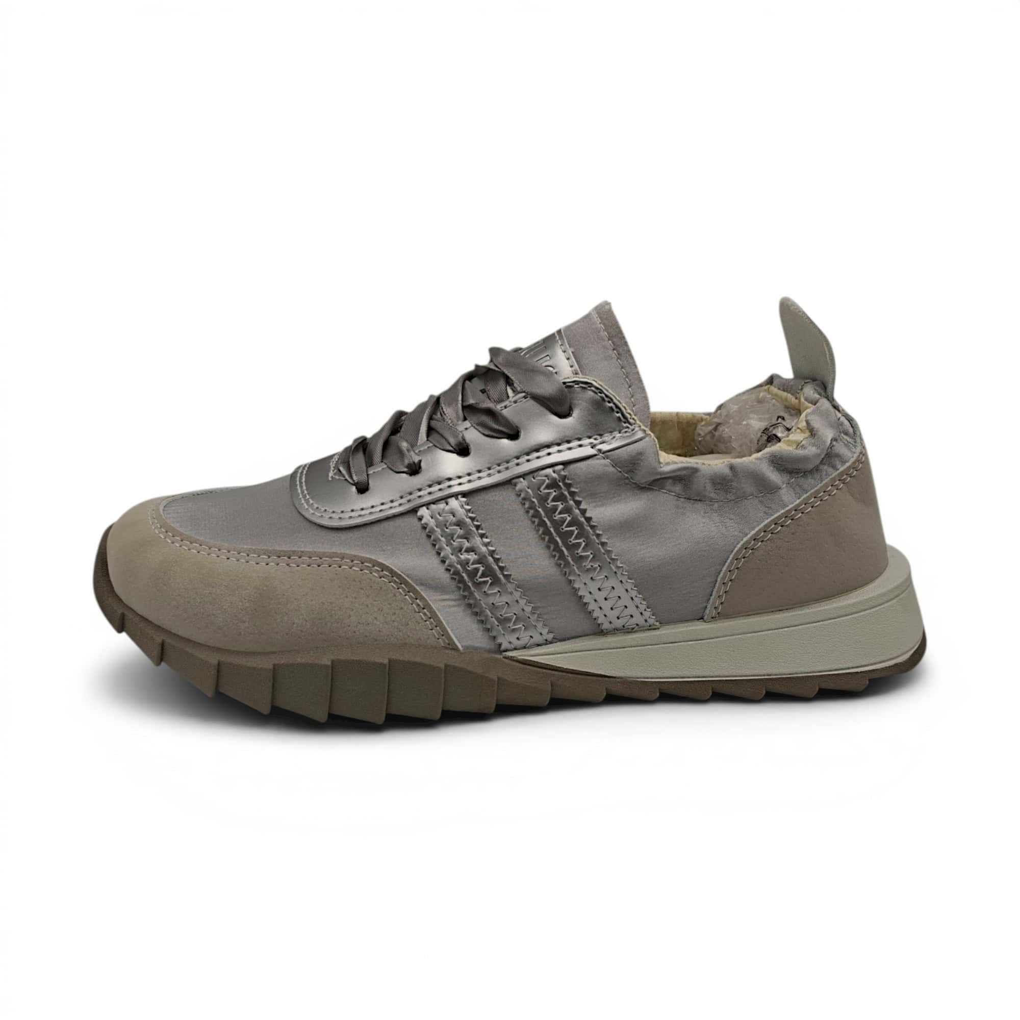 Pantofi sport damă UrbanLine, design modern, talpă flexibilă, bej-gri.