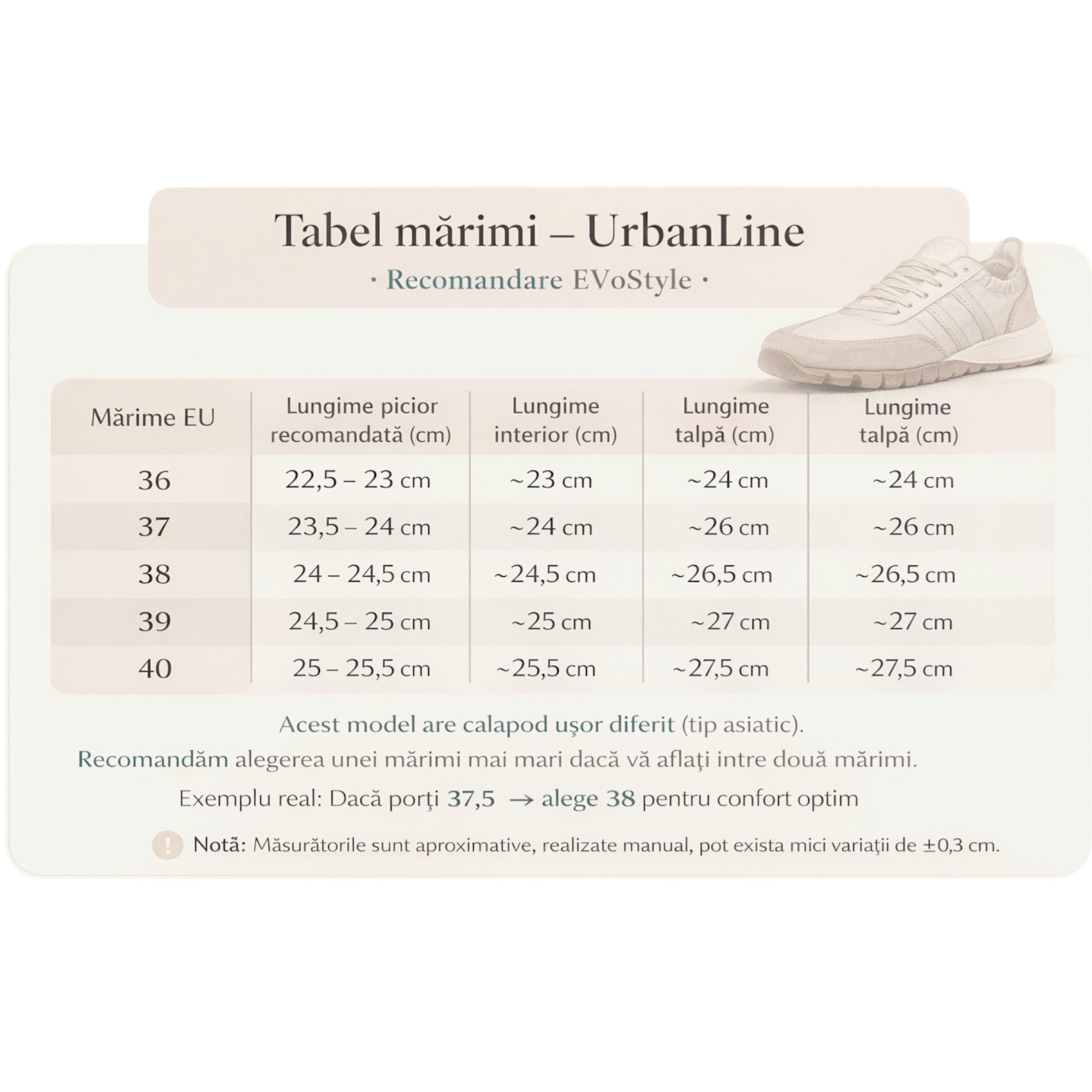 Pantofi sport damă UrbanLine, model modern cu talpă flexibilă și confort sporit, în nuanțe bej-gri,.