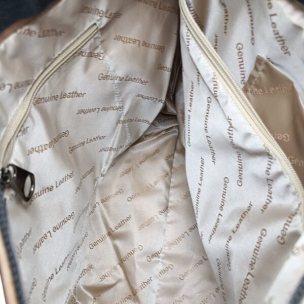 Gantă damă din piele naturală, design artistic multicolor, stil îndrăzneț, perfectă pentru un look e.