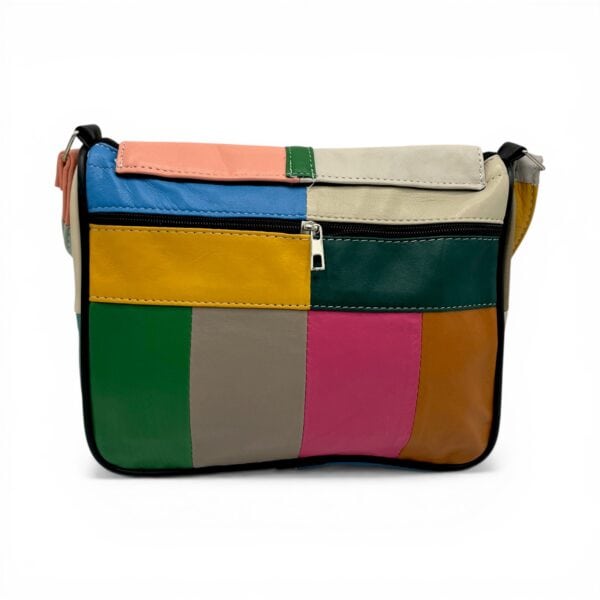 Geantă Damă Unicat Lucia R45-504, Piele Naturală, Multicolor