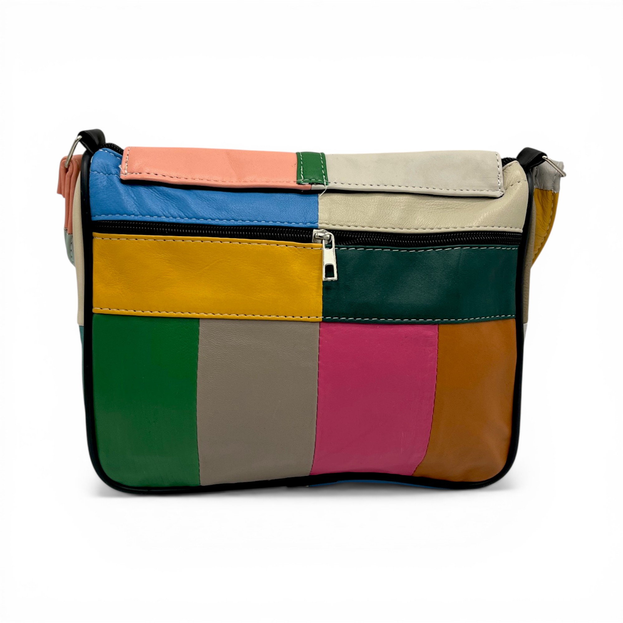 Geantă Damă Unicat Lucia R45-504, Piele Naturală, Multicolor (3) Geantă Damă Unicat Lucia R45-504, Piele Naturală, Multicolor