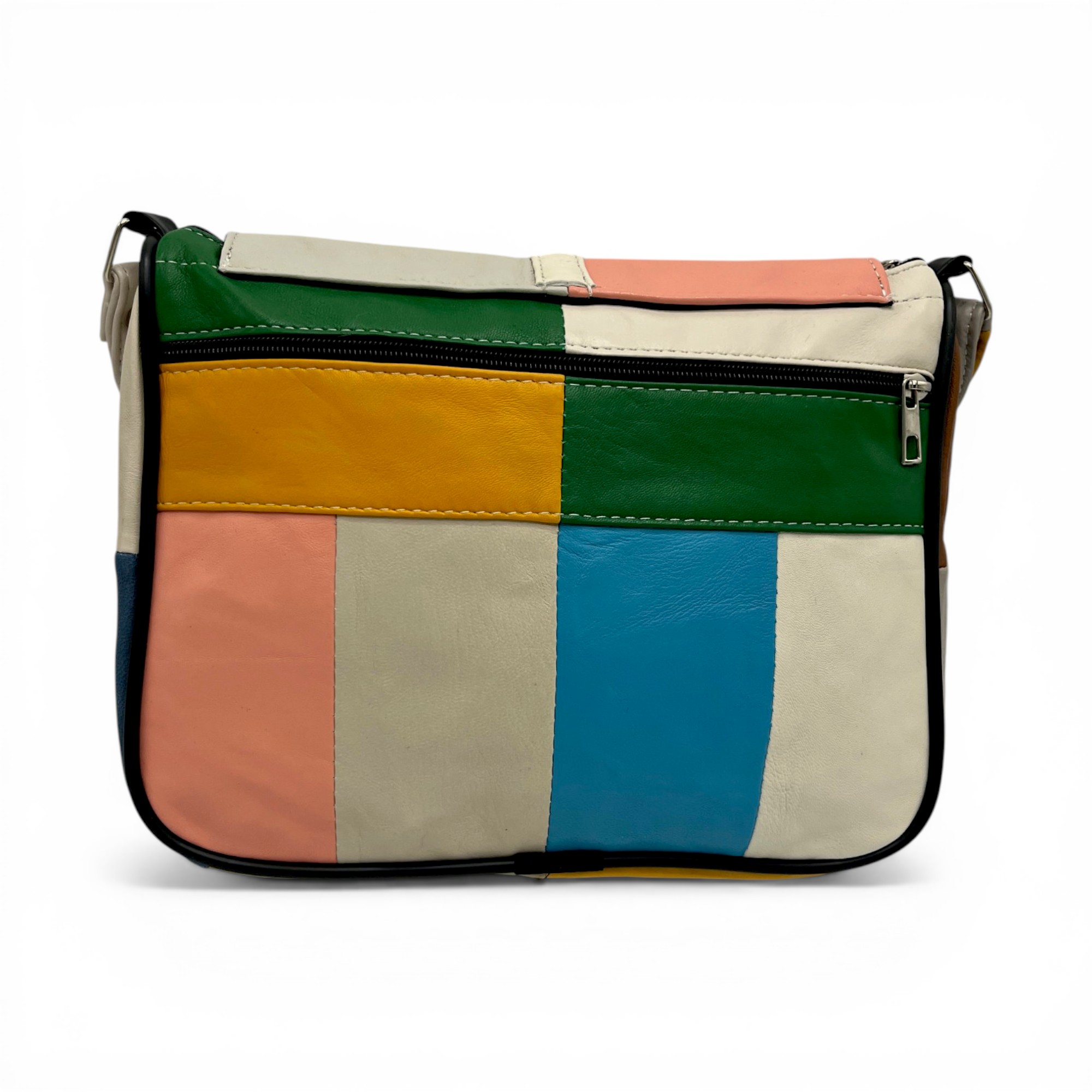 Geantă Damă Unicat Lucia R45-505, Piele Naturală, Multicolor (2) Geantă Damă Unicat Lucia R45-505, Piele Naturală, Multicolor