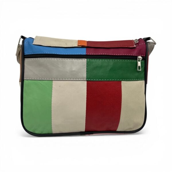 Geantă Damă Unicat Lucia R45-506, Piele Naturală, Multicolor