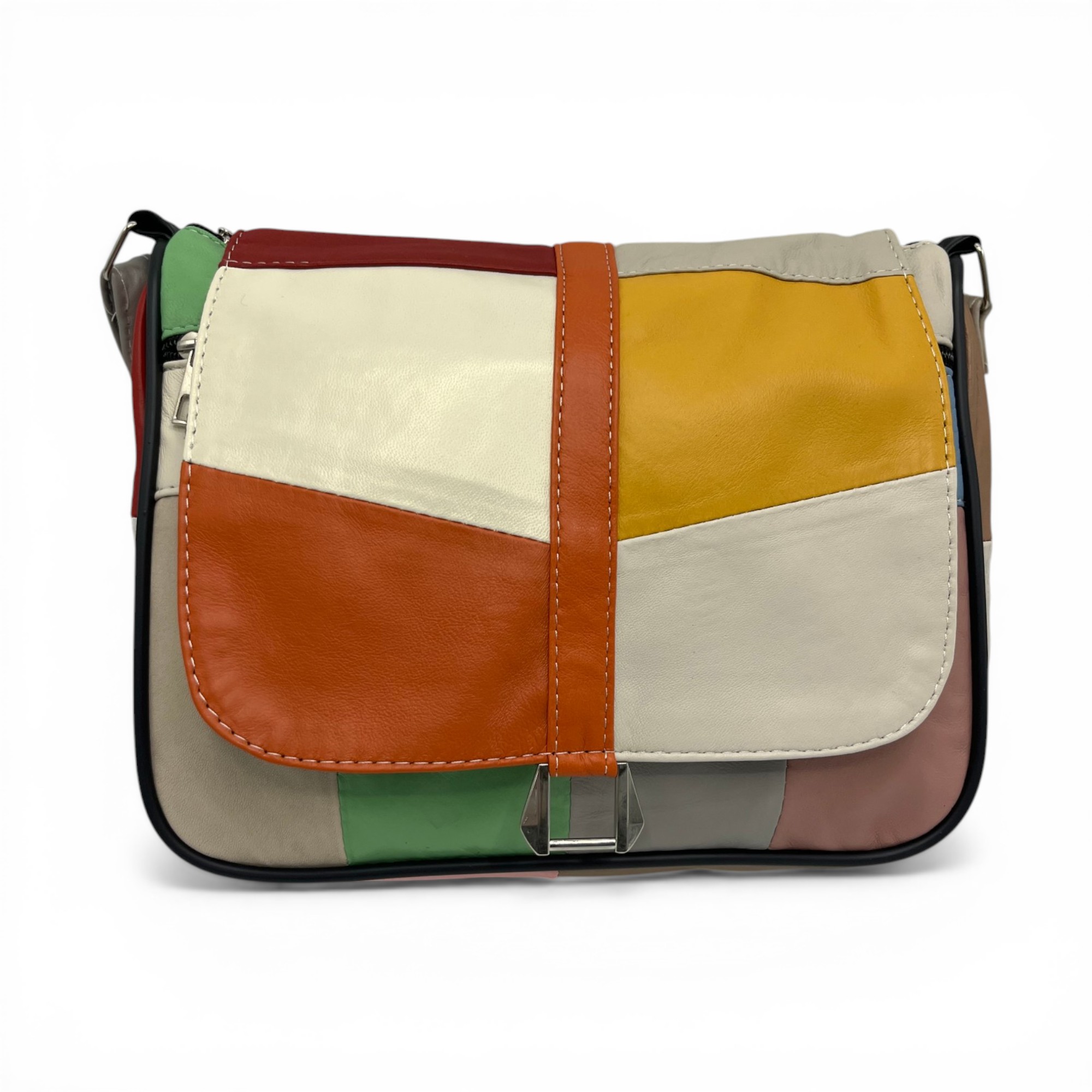 Geantă Damă Unicat Lucia R45-506, Piele Naturală, Multicolor (4) Geantă Damă Unicat Lucia R45-506, Piele Naturală, Multicolor