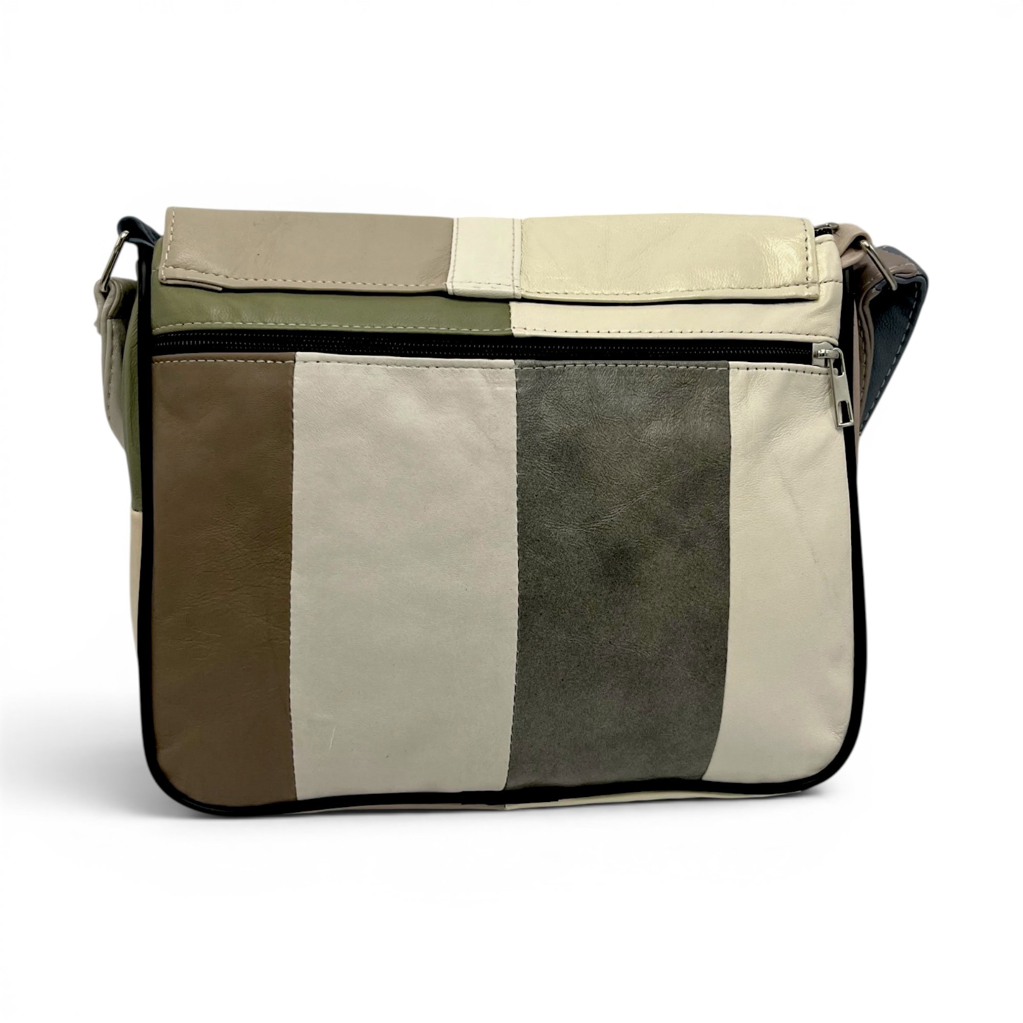 Geantă damă unicat Lucia R45-507, realizată din piele naturală multicoloră, cu design modern și eleg.