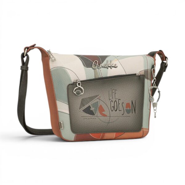 Geantă crossbody Anekke Auralis cu design artistic și detalii elegante pentru femei moderne.