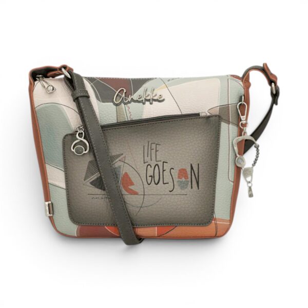 Anekke Auralis geantă crossbody, design artistic și elegant pentru femei moderne.