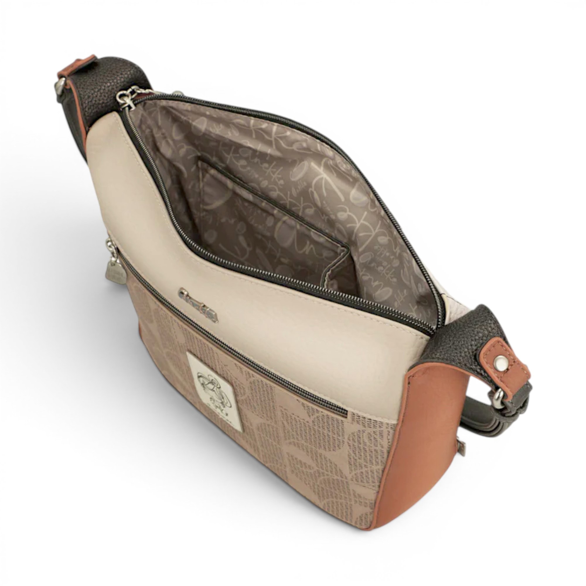 Geantă crossbody Anekke Auralis, design artistic și practică pentru femei elegante.