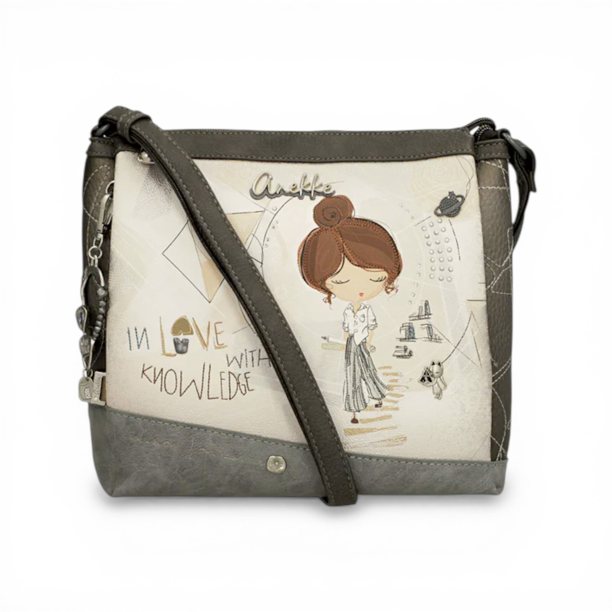 Geantă damă Anekke Sophia, design artistic și elegant, perfectă pentru orice ținută casual sau elega.