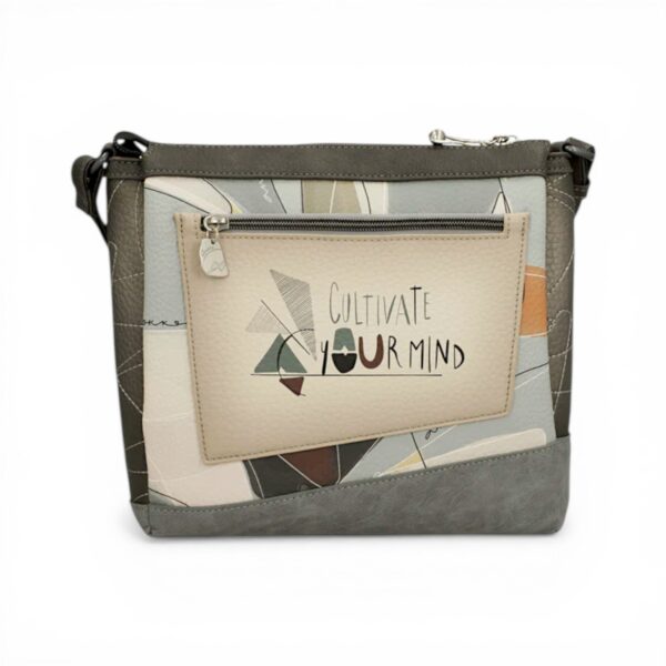 Geantă crossbody Anekke Sophia cu design artistic și detalii elegante pentru femei moderne.