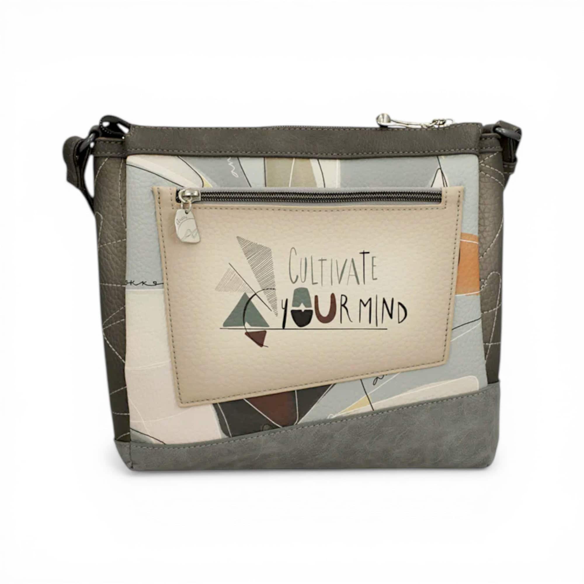 Geantă crossbody Anekke Sophia cu design artistic și detalii elegante pentru femei moderne.