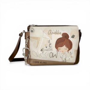 Geantă crossbody Anekke Sophia cu imprimeu artistic și detalii elegante, perfectă pentru un look pra.