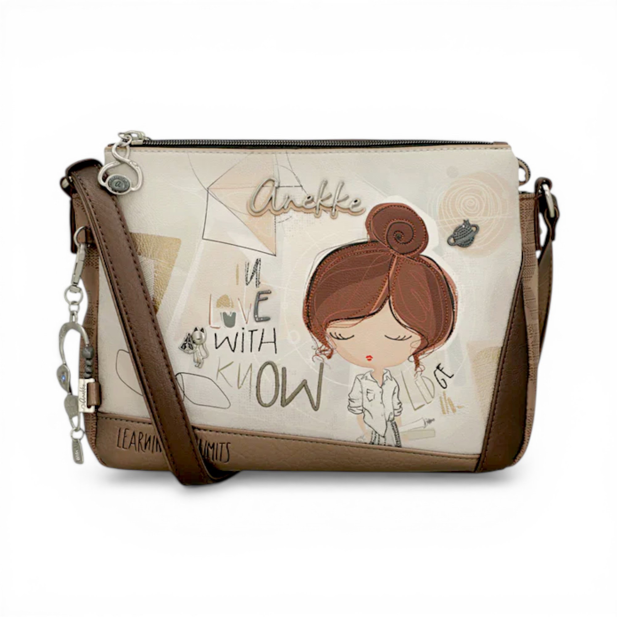 Anekke Sophia geantă crossbody pentru damă, design artistic și elegant, perfectă pentru orice ocazie.