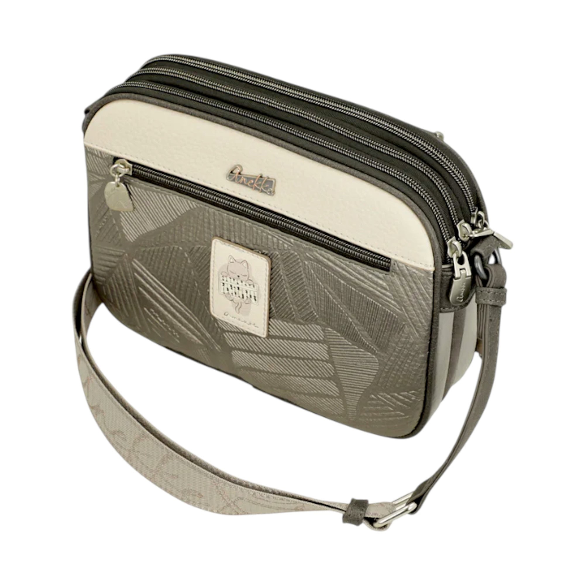 Geantă crossbody Anekke Sophia, design artistic și practică pentru femei elegante.