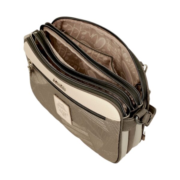 Geantă crossbody Anekke Sophia, design artistic și elegant pentru femei moderne.