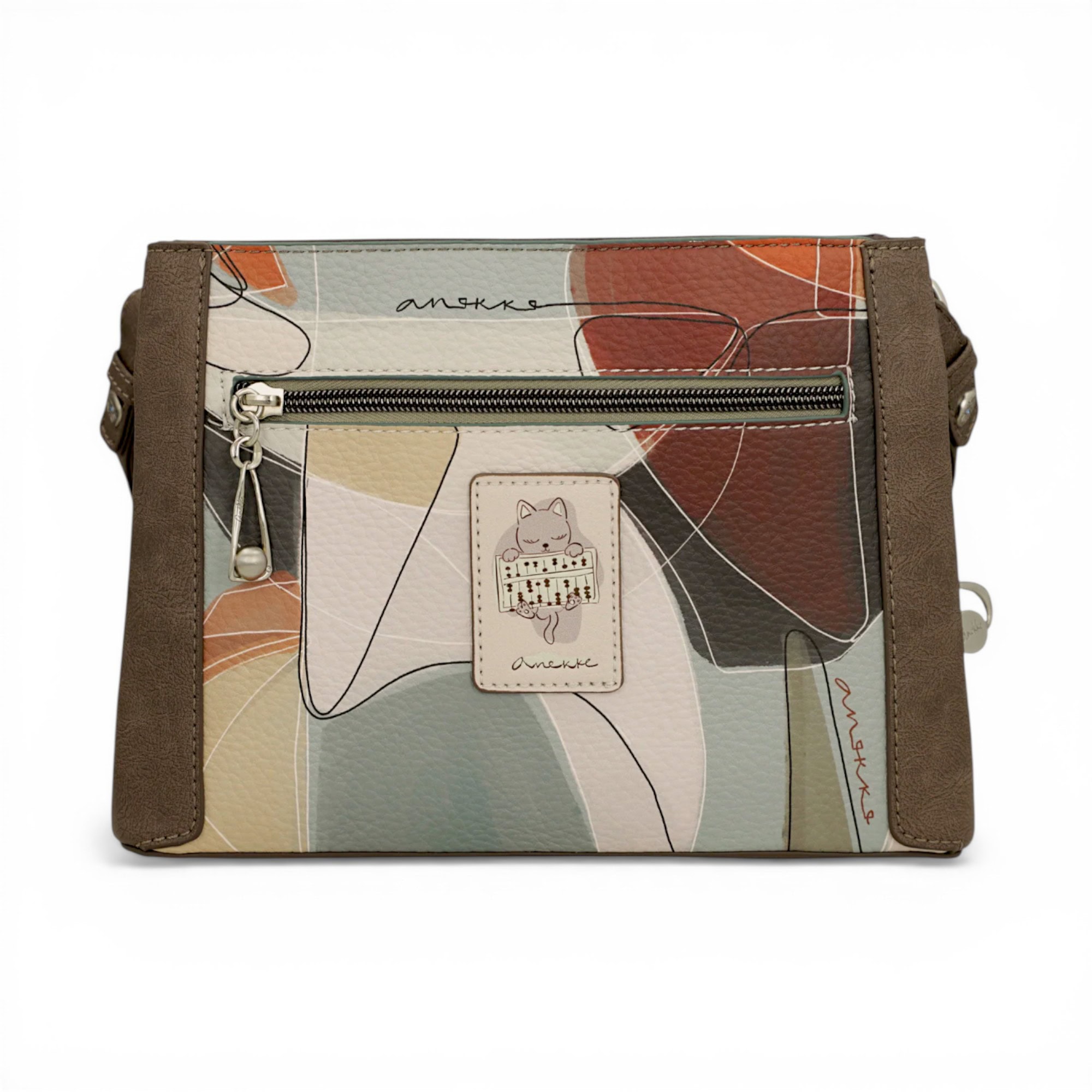 Geantă crossbody Anekke Sophia cu design artistic și detalii elegante pentru femei moderne.